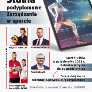 Studia podyplomowe na kierunku Zarządzanie w sporcie