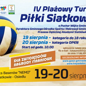 Turniej siatkówki plażowej w Pustkowie Osiedlu