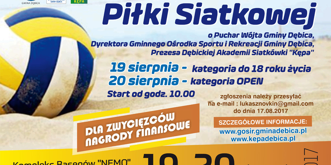 Turniej siatkówki plażowej w Pustkowie Osiedlu